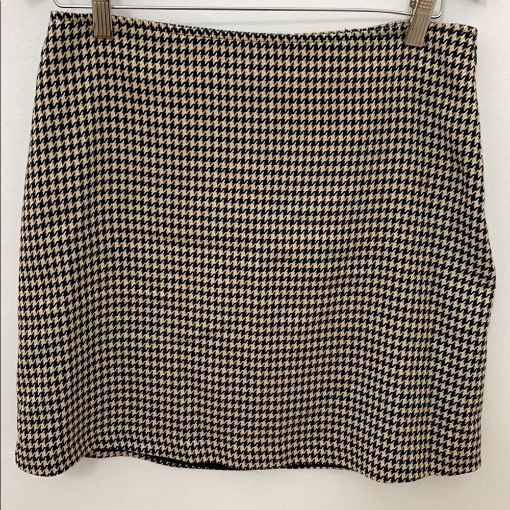 3 for $25 Woven Houndstooth Mini Skirt
